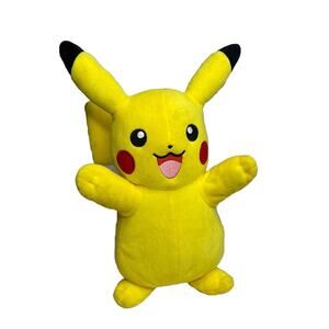 Pokémon Lights & Sounds PIKACHU 12” Soft Plush Toy Tested Works A